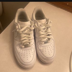 All white Air Force 1’s